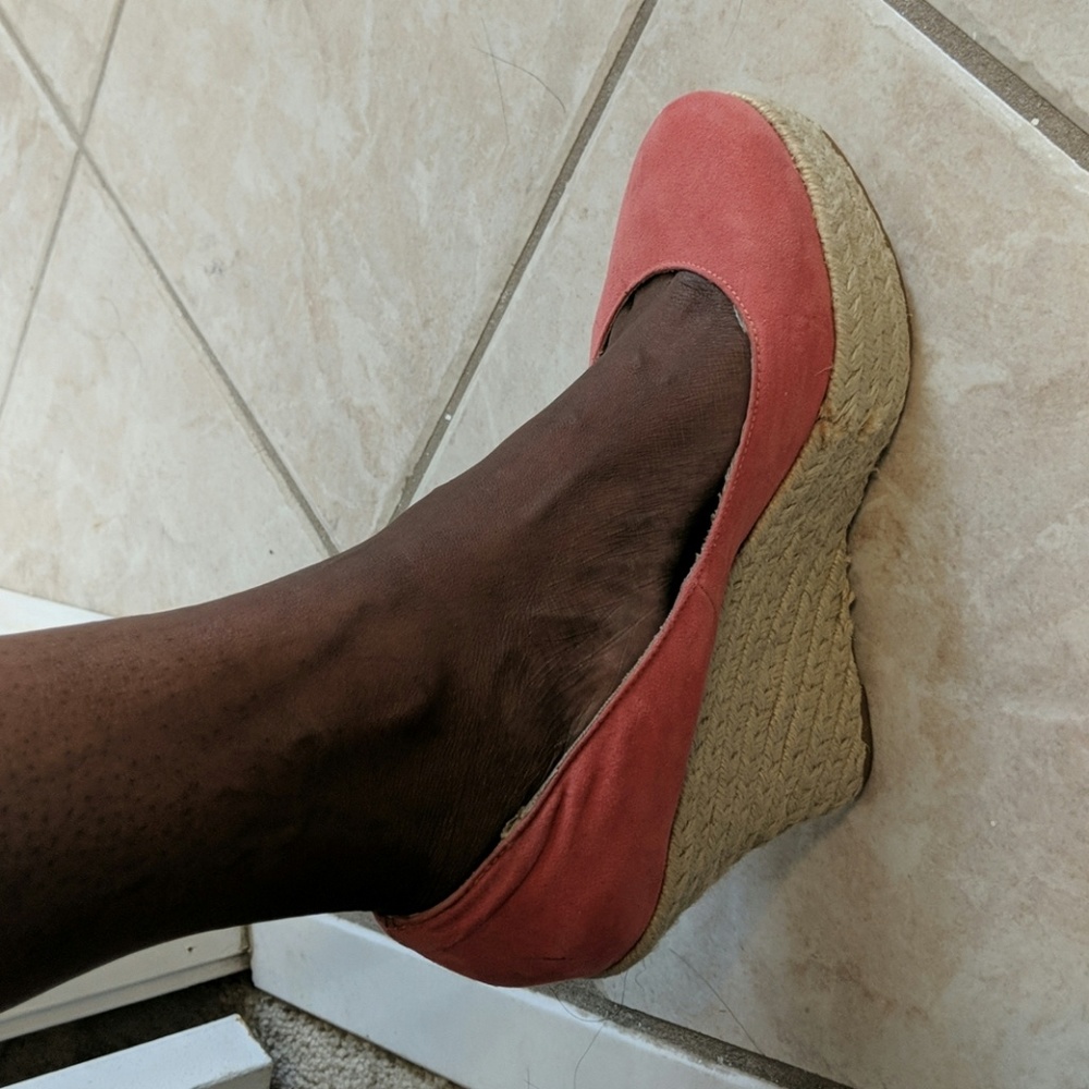 Pink shoes